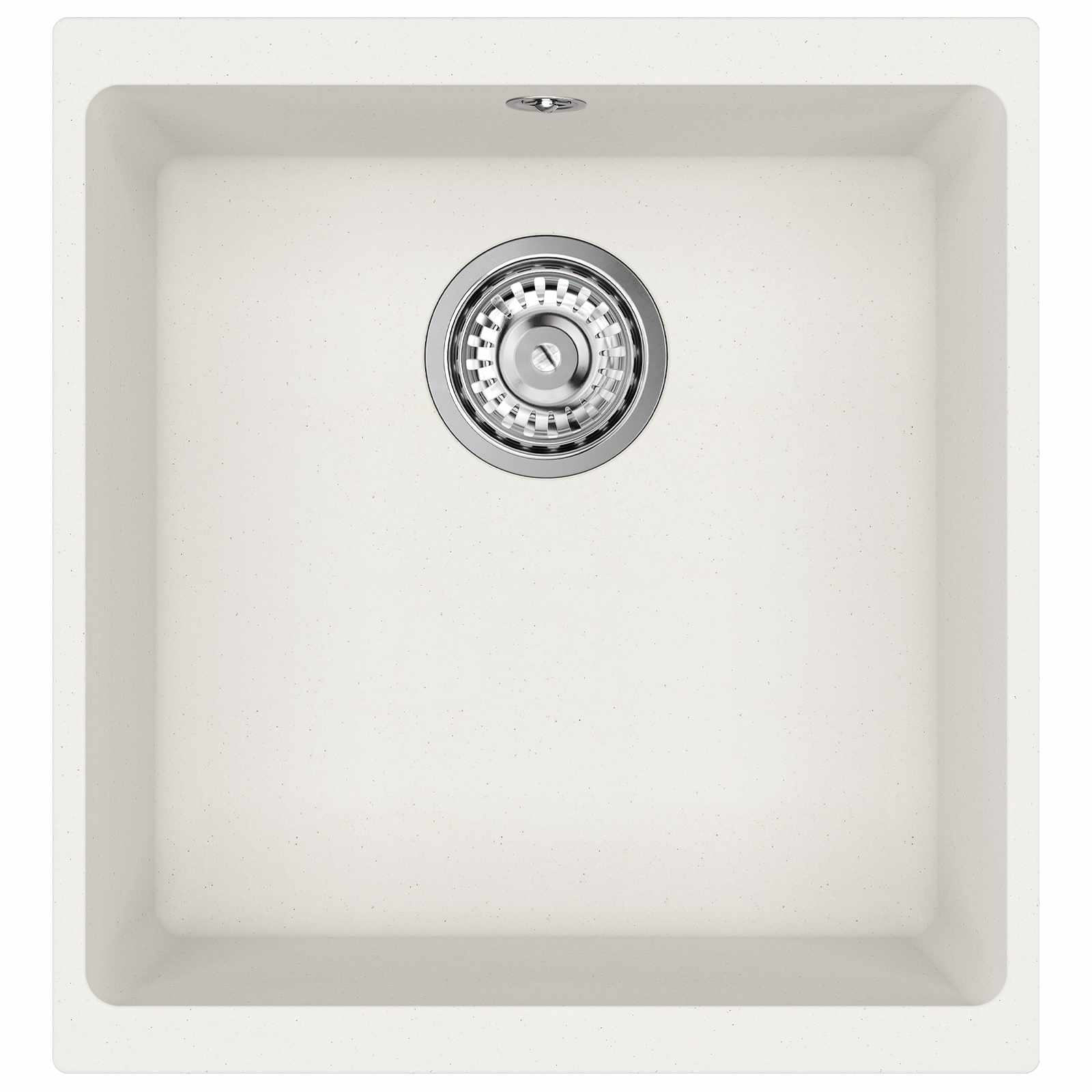 Waschbecken Schwarz 370 x 460 mm 80% Quarz und 20% Harz