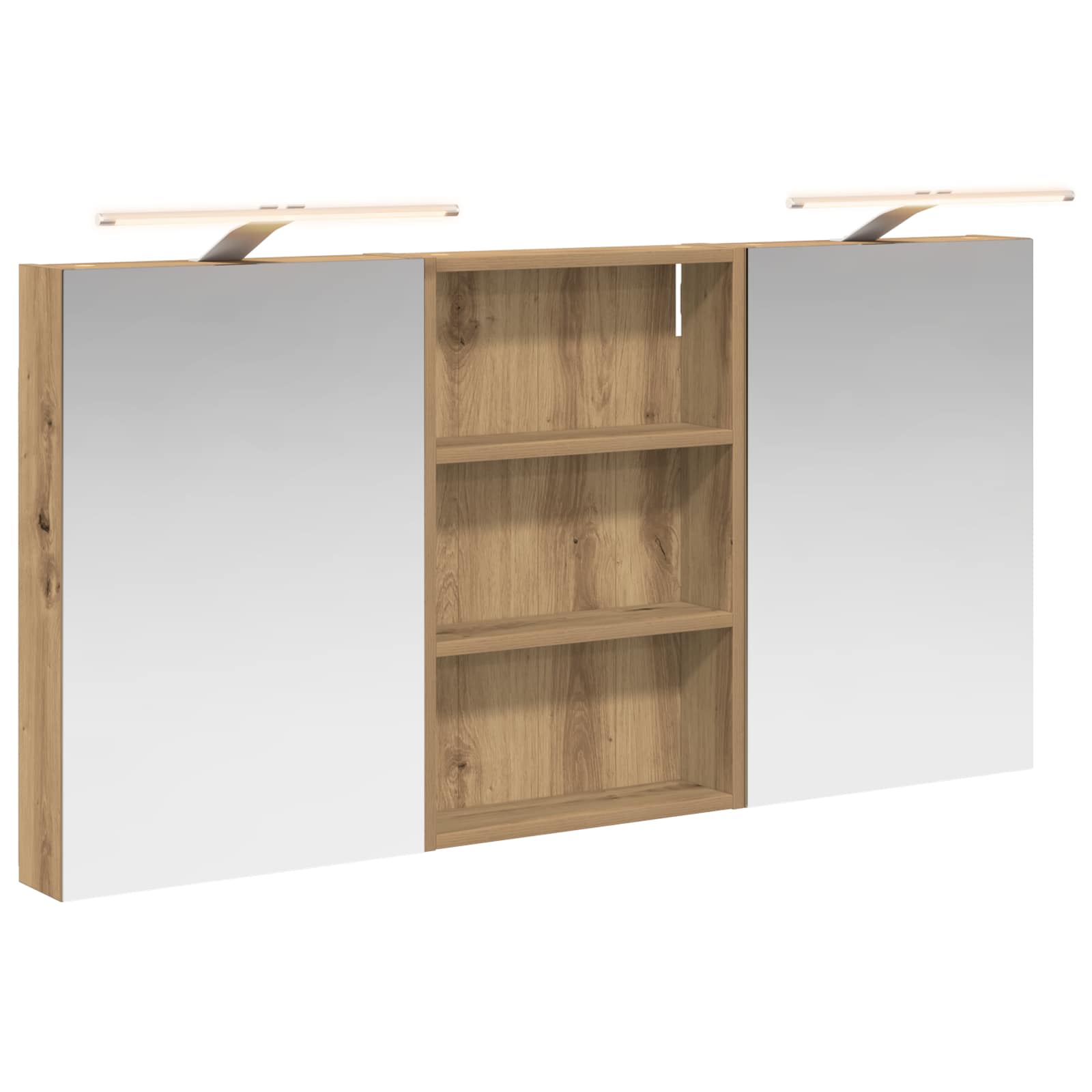 Badezimmerschrank-Set 3 pcs 80 x 10,5 x 50 cm Holzwerkstoff