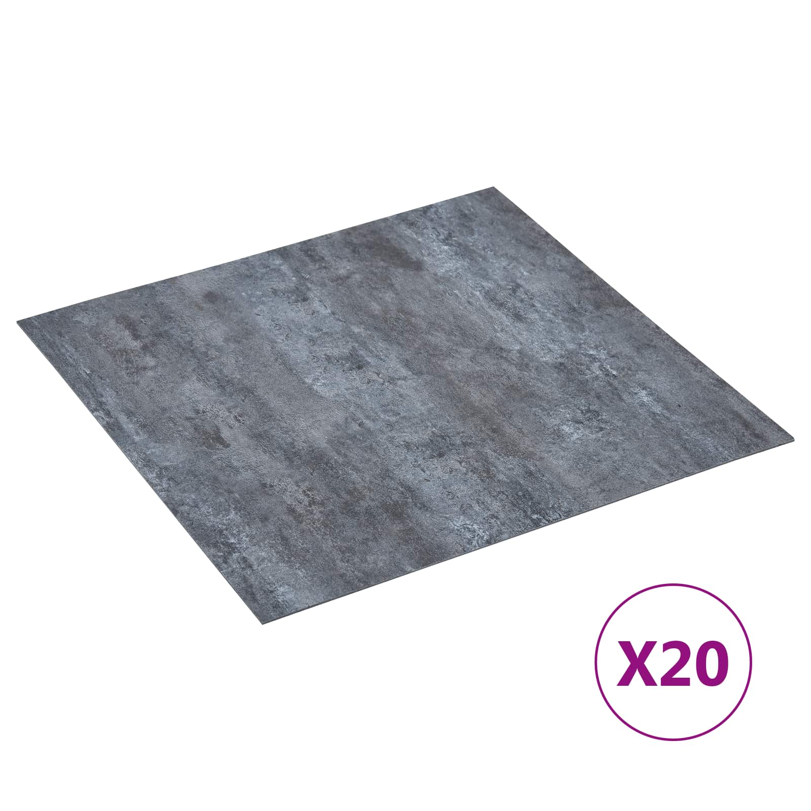 Selbstklebende Bodenplanken 30,5 x 30,5 cm 20 pcs PVC Betongrau