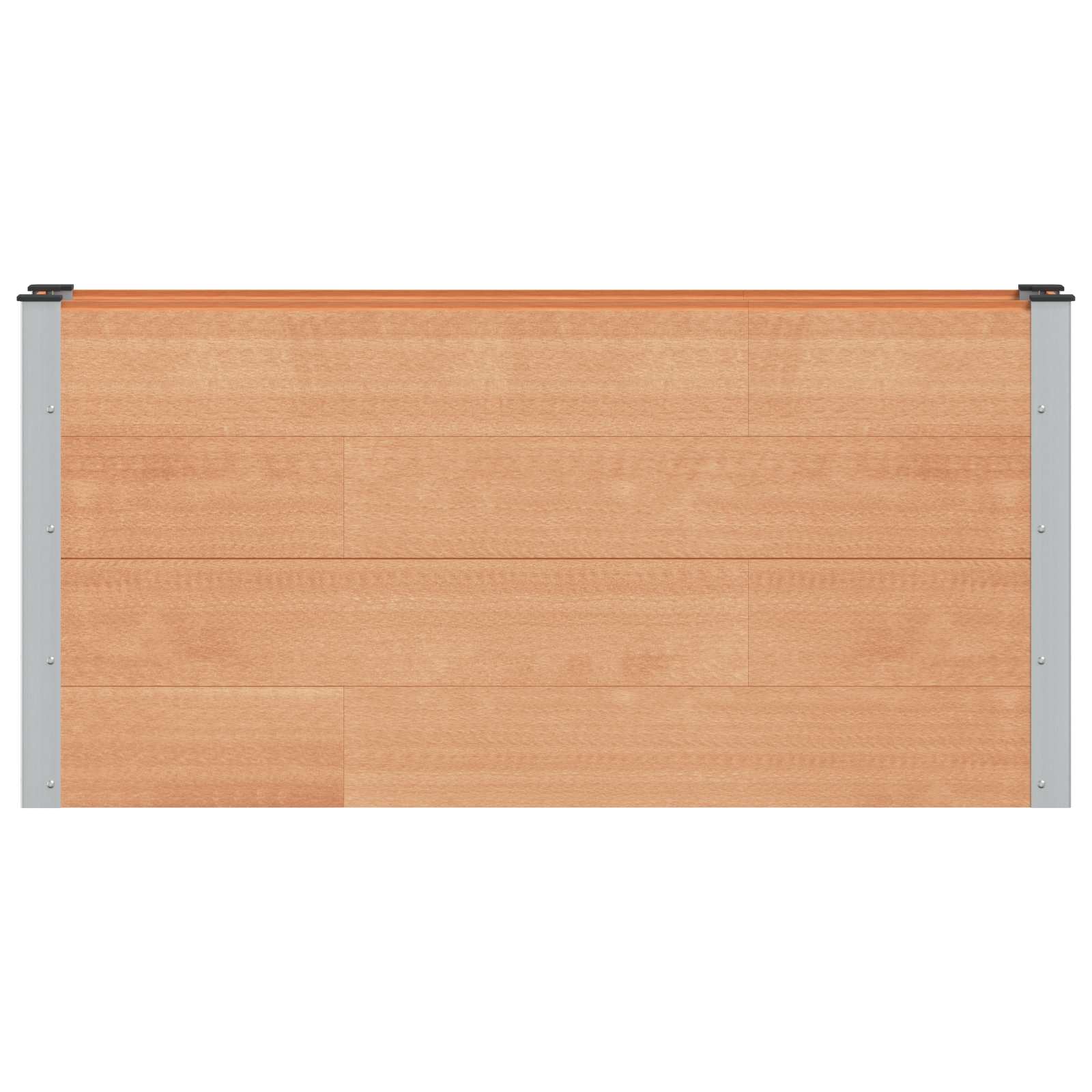 Garten-Hochbeet 200x50x54 cm WPC Grau