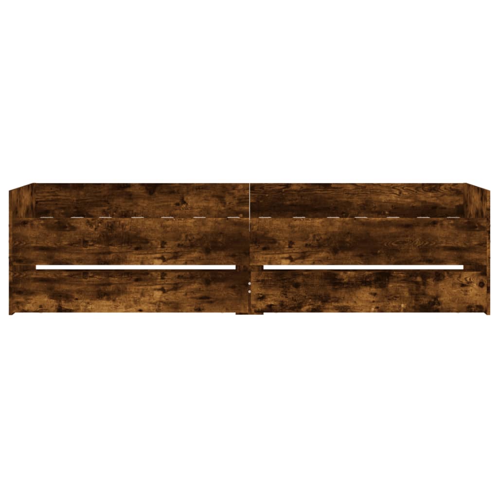 Bett mit Schubladen Braun Eiche-Optik 75x190 cm