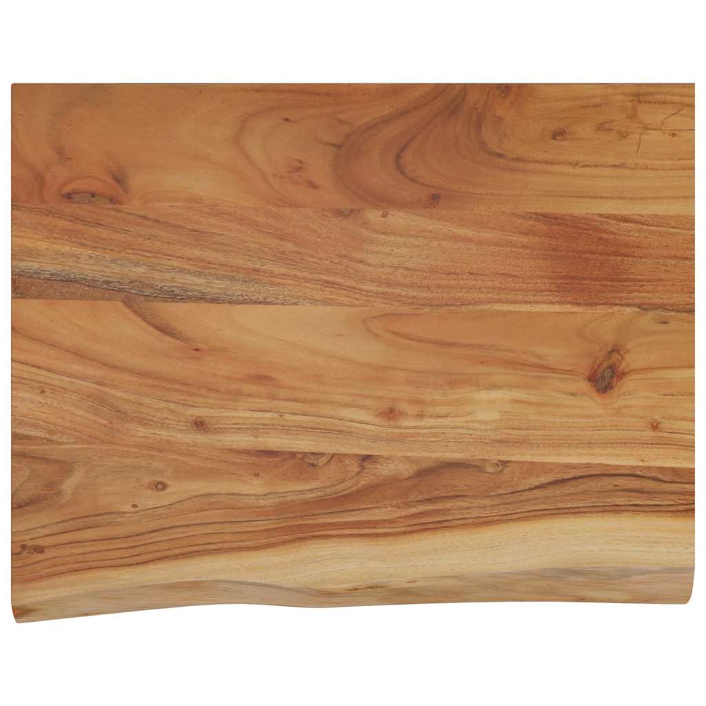 Wandregal 40x20x2,5 cm Rechteckig Massivholz Akazie Baumkante