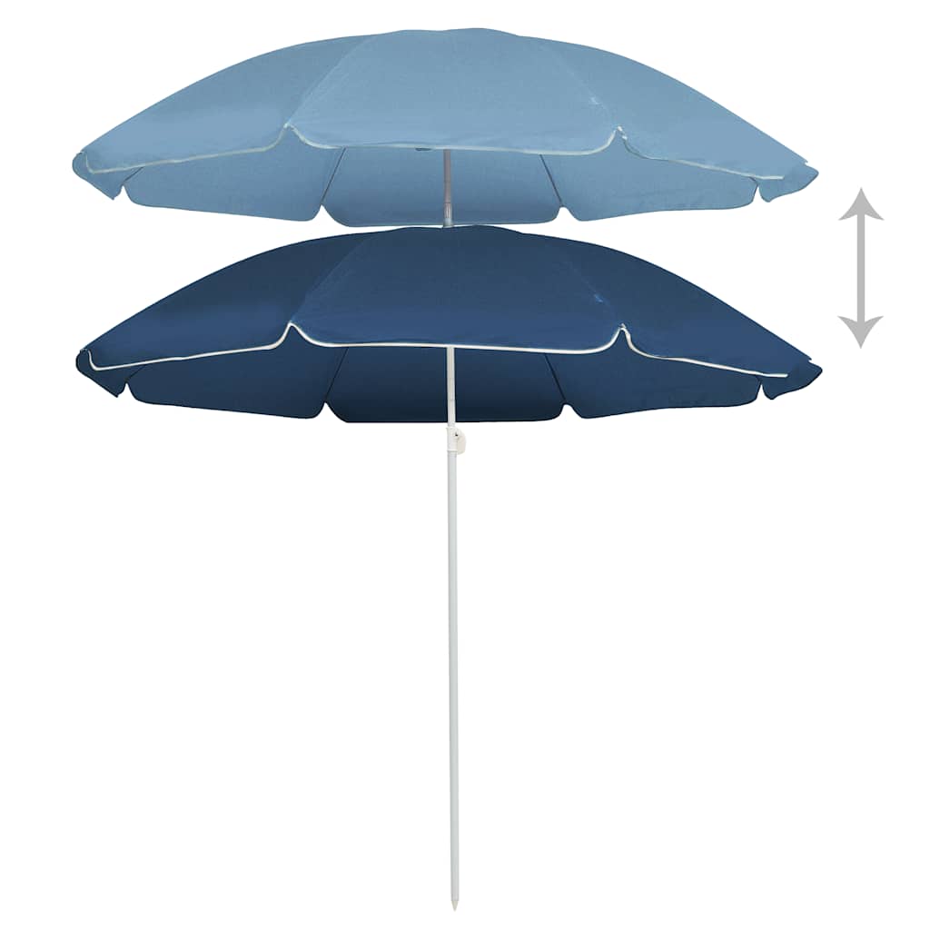 Sonnenschirm mit Stahlmast Sandfarbe 180 cm