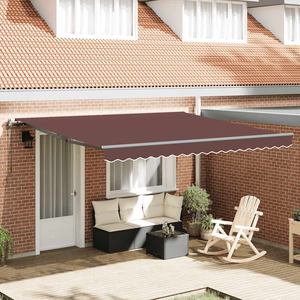 Markise Automatisch Einziehbar 350x250 cm Creme