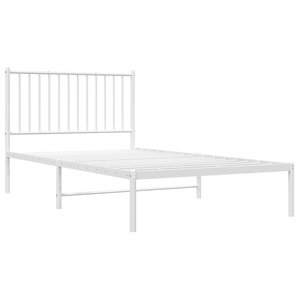 Bettgestell Metall Schwarz 75x190 cm