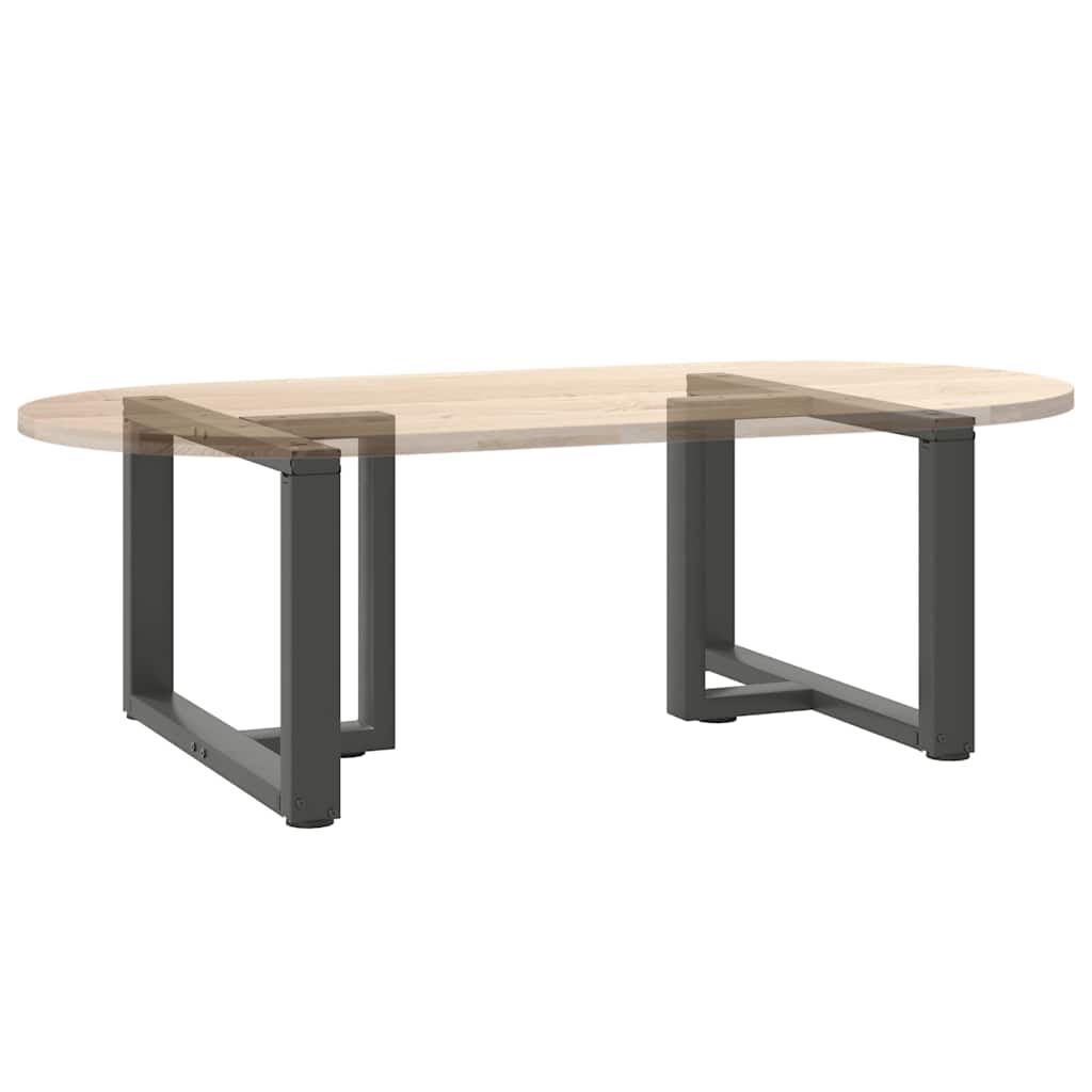 Couchtischbeine T-Form 2 Stk. Schwarz 30x25x(30-31) cm Stahl