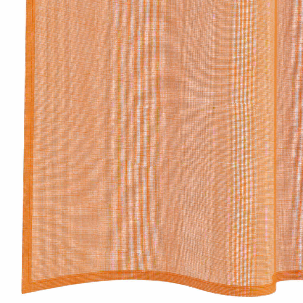 Voile Vorhänge mit Ösen 2 Stk. Apfelgrün 140x140 cm