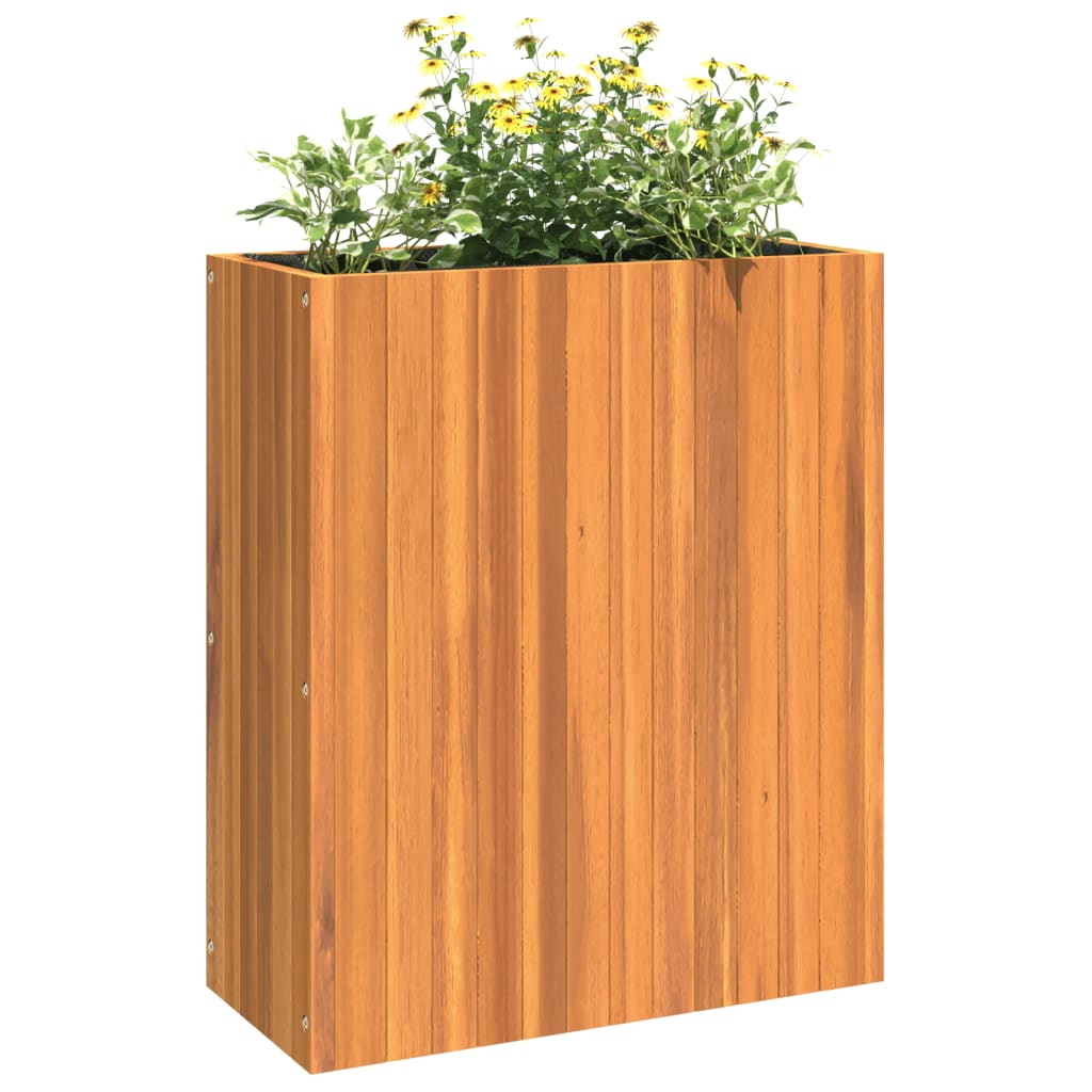 Pflanzkübel 25x25x25 cm Massivholz Akazie