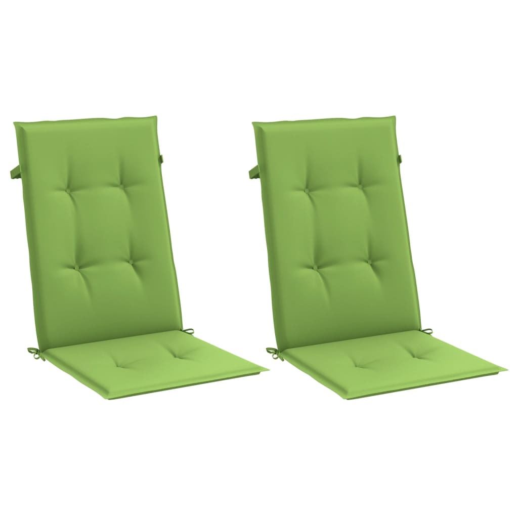 Hochlehner-Auflagen 2 Stk. Melange Anthrazit 120x50x7cm Stoff