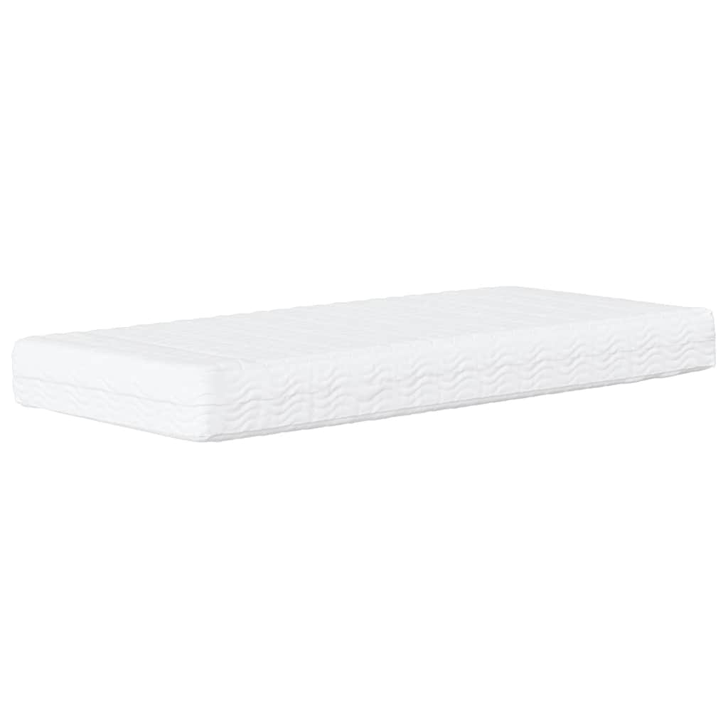 Bett mit Matratze "Dover" Hellgrau 80x200 cm Samt