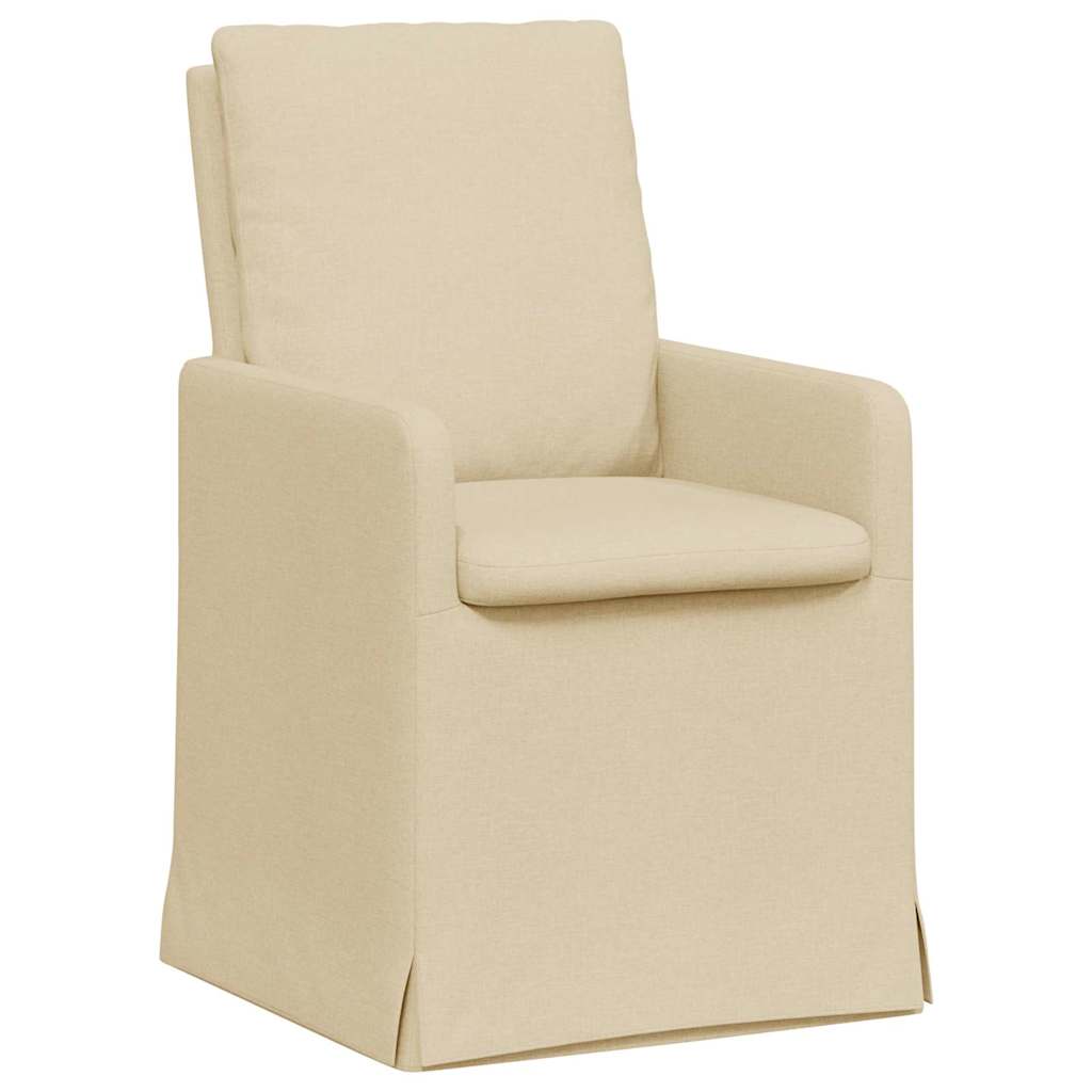 Esszimmerstühle 2 pcs Hellgrau 57 x 67 x 98 cm Stoff
