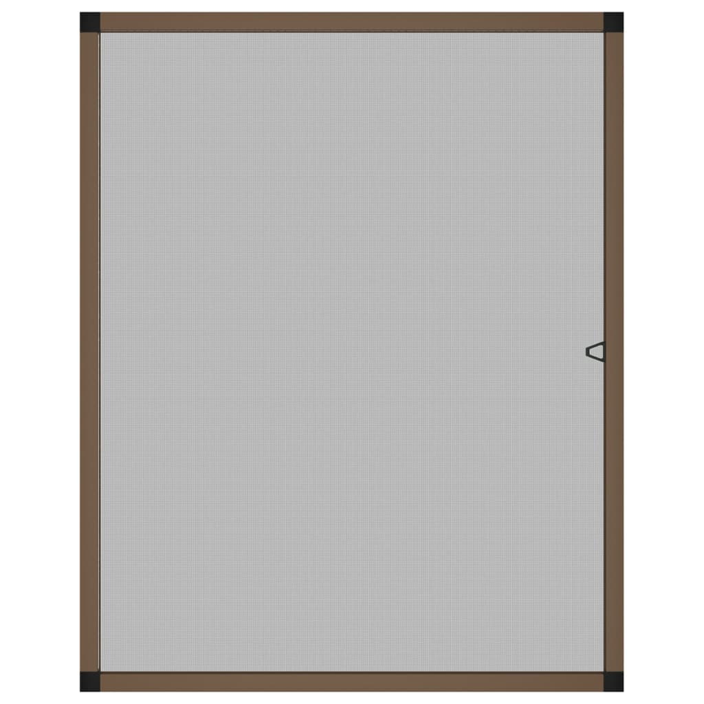 Insektenschutz für Fenster Braun 80x100 cm