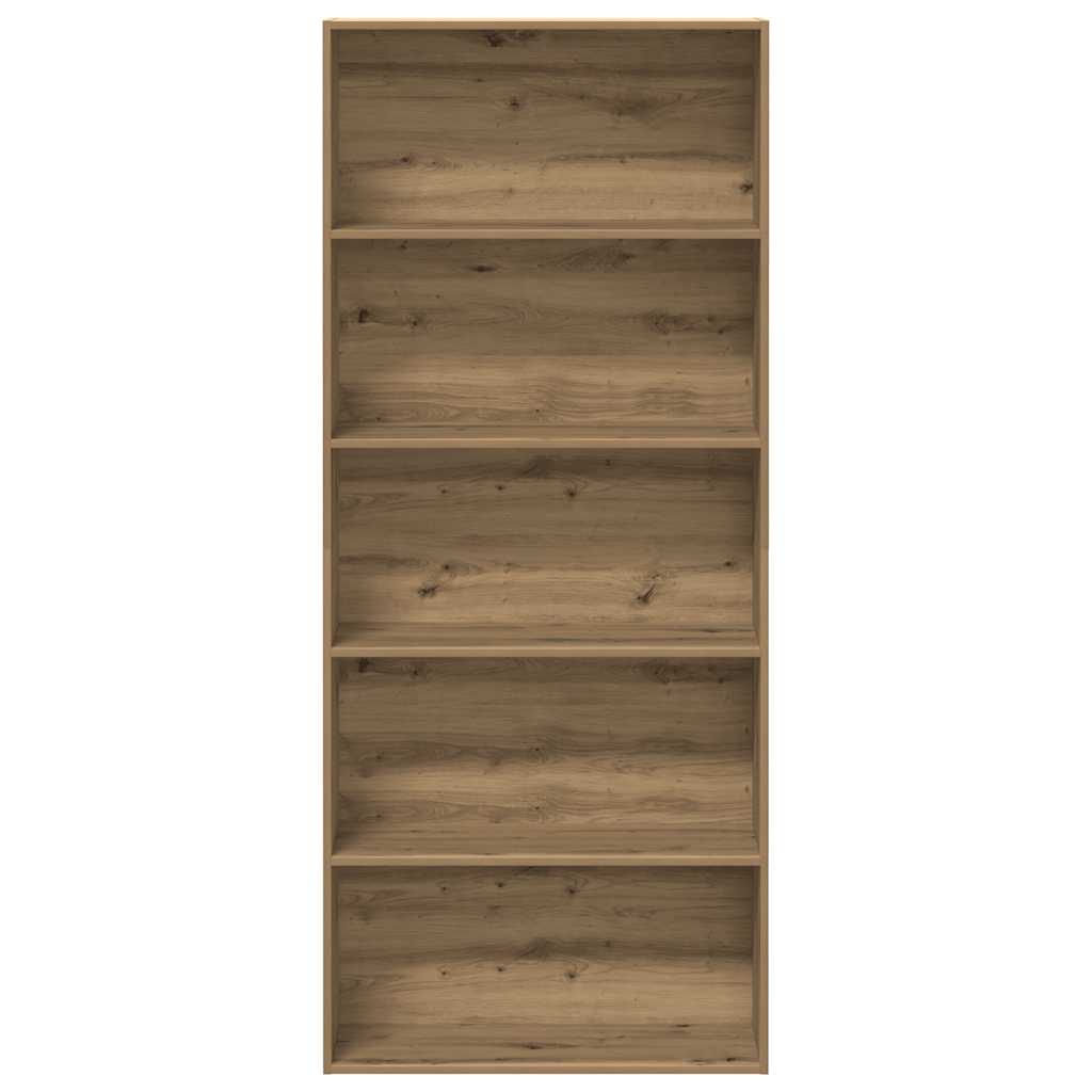 Bücherregal Weiß 80x30x189 cm Holzwerkstoff