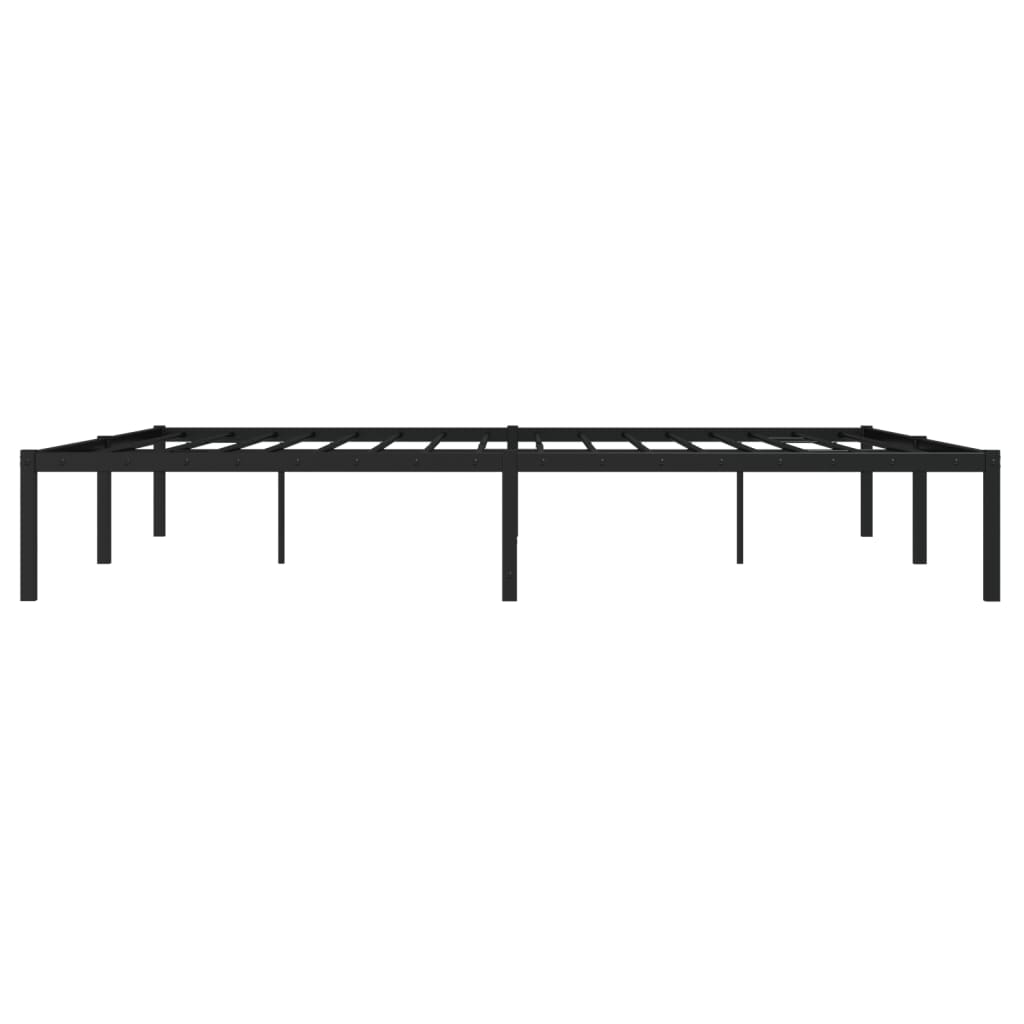 Bettgestell Metall Schwarz 75x190 cm