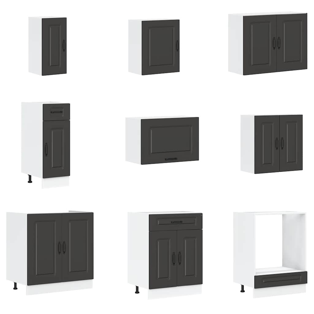 14-tlg. Küchenschrank-Set Kalmar Weiß Holzwerkstoff