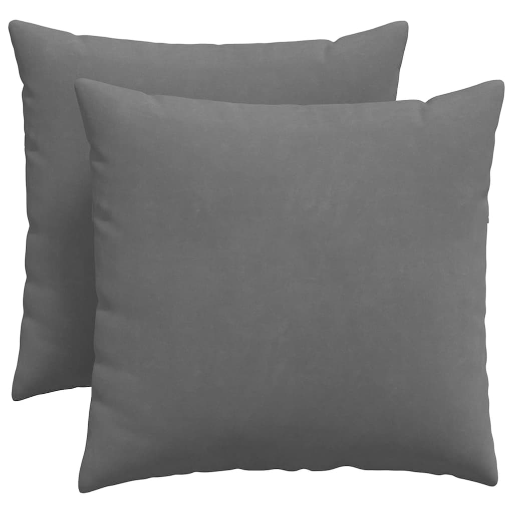Sofakissen 2 Stück Taupe 50 x 30 cm Stoff