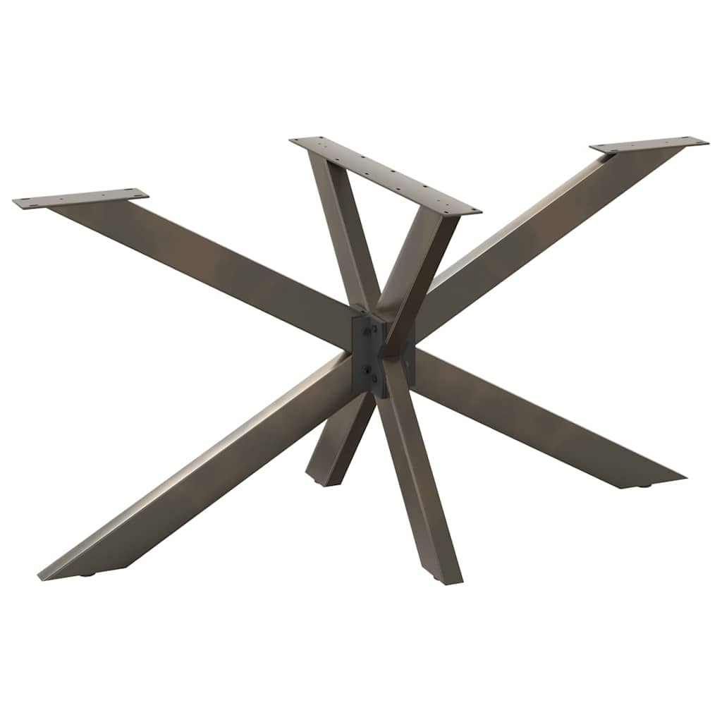 Couchtischbein in Spinnenform Naturstahl 98x58x(42-43) cm Stahl