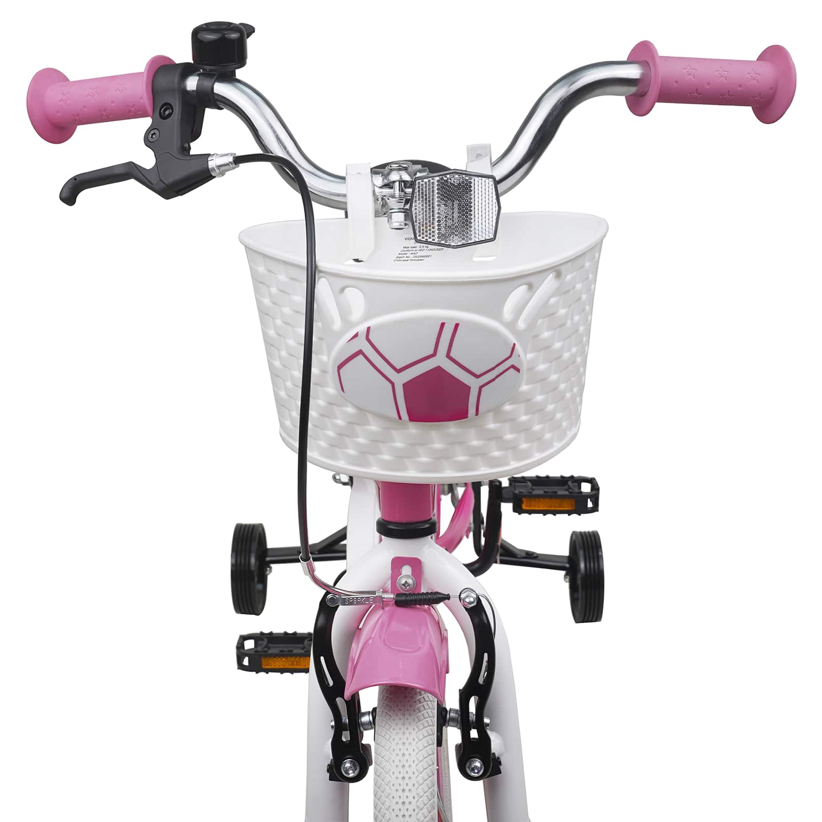 Kinderfahrrad 12 Zoll für 2-4 Jahre alt Rosa