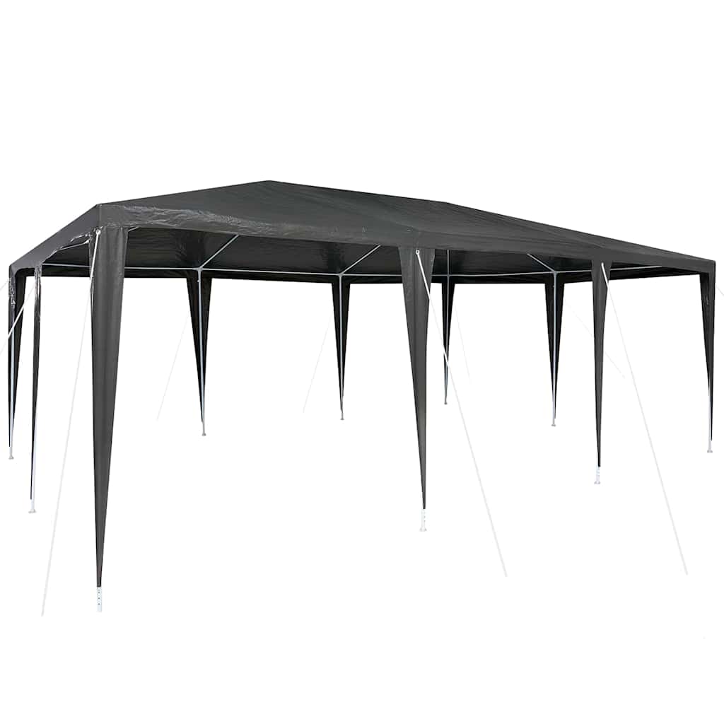 Party-Zelt Weiß 400 x 400 x 266 cm Polyethylen und Stahl