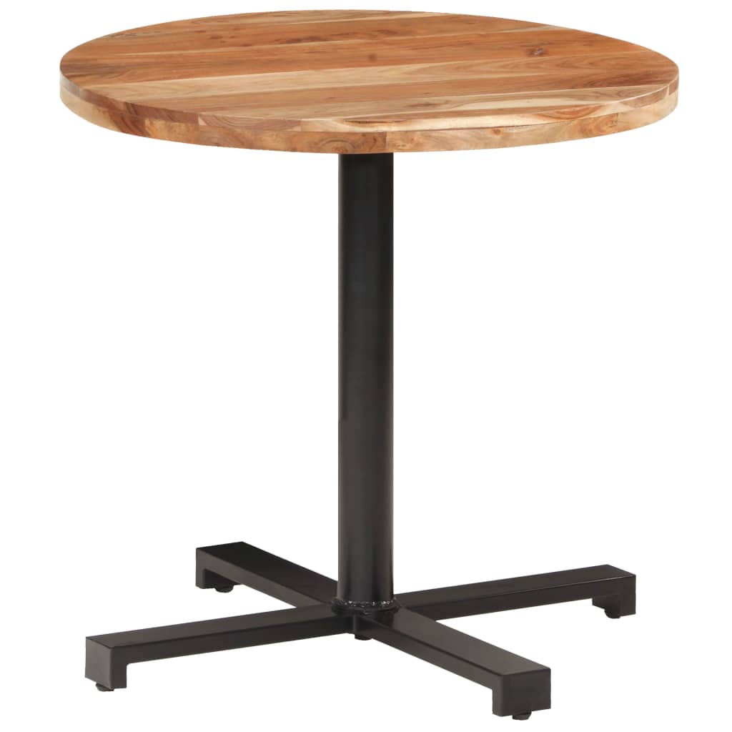 Bistrotisch Rund Ø60x75 cm Raues Mangoholz