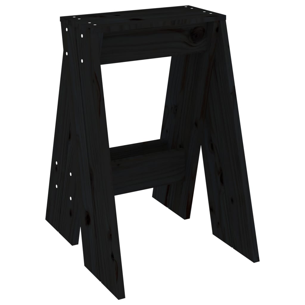 Hocker 2 Stk. 40x40x45 cm Massivholz Kiefer