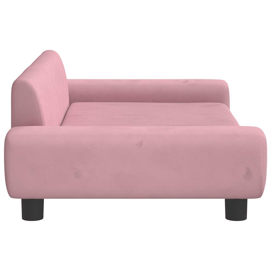 Hundebett Blau 100x54x33 cm Samt