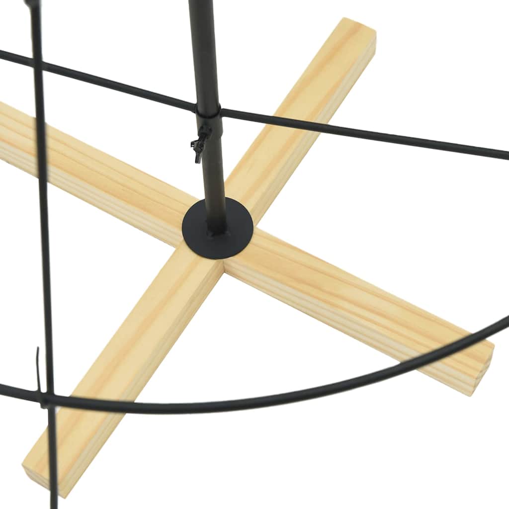 Weihnachtsdeko mit Ständer Schwarz 60 cm Stahl