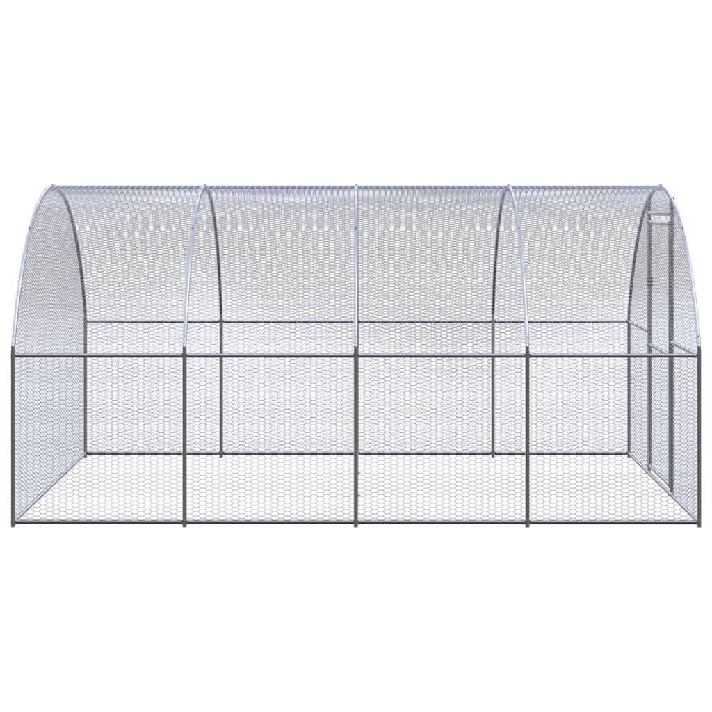 Outdoor-Hühnerstall 3x2x2 m Verzinkter Stahl