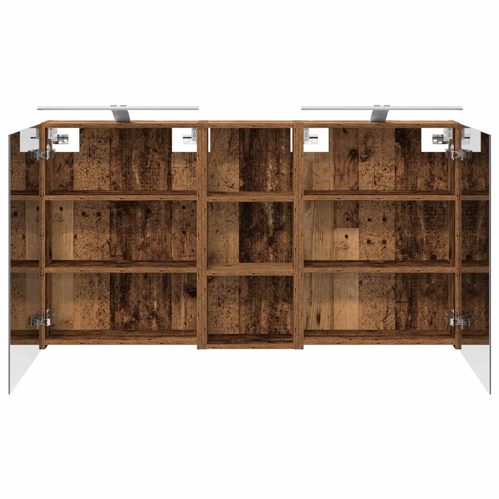 Badezimmerschrank-Set 3 pcs 80 x 10,5 x 50 cm Holzwerkstoff