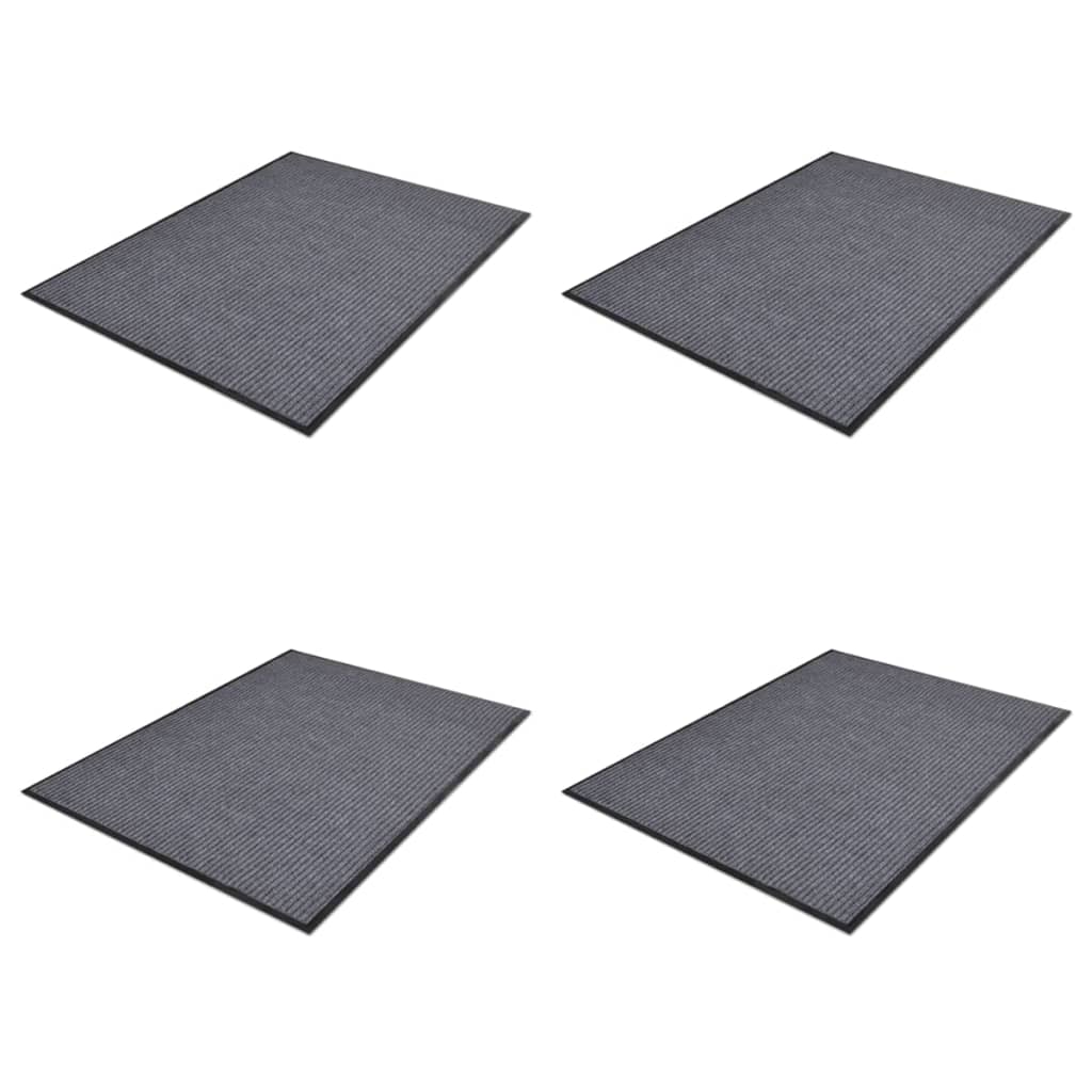 Türmatten 2 Stk. PVC Grau 90 x 60 cm