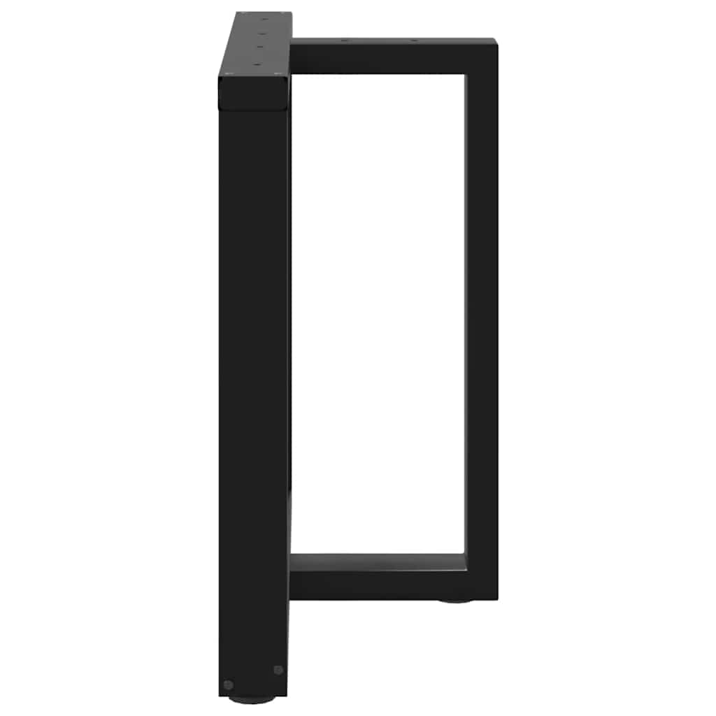 Couchtischbeine T-Form 2 Stk. Schwarz 30x25x(30-31) cm Stahl