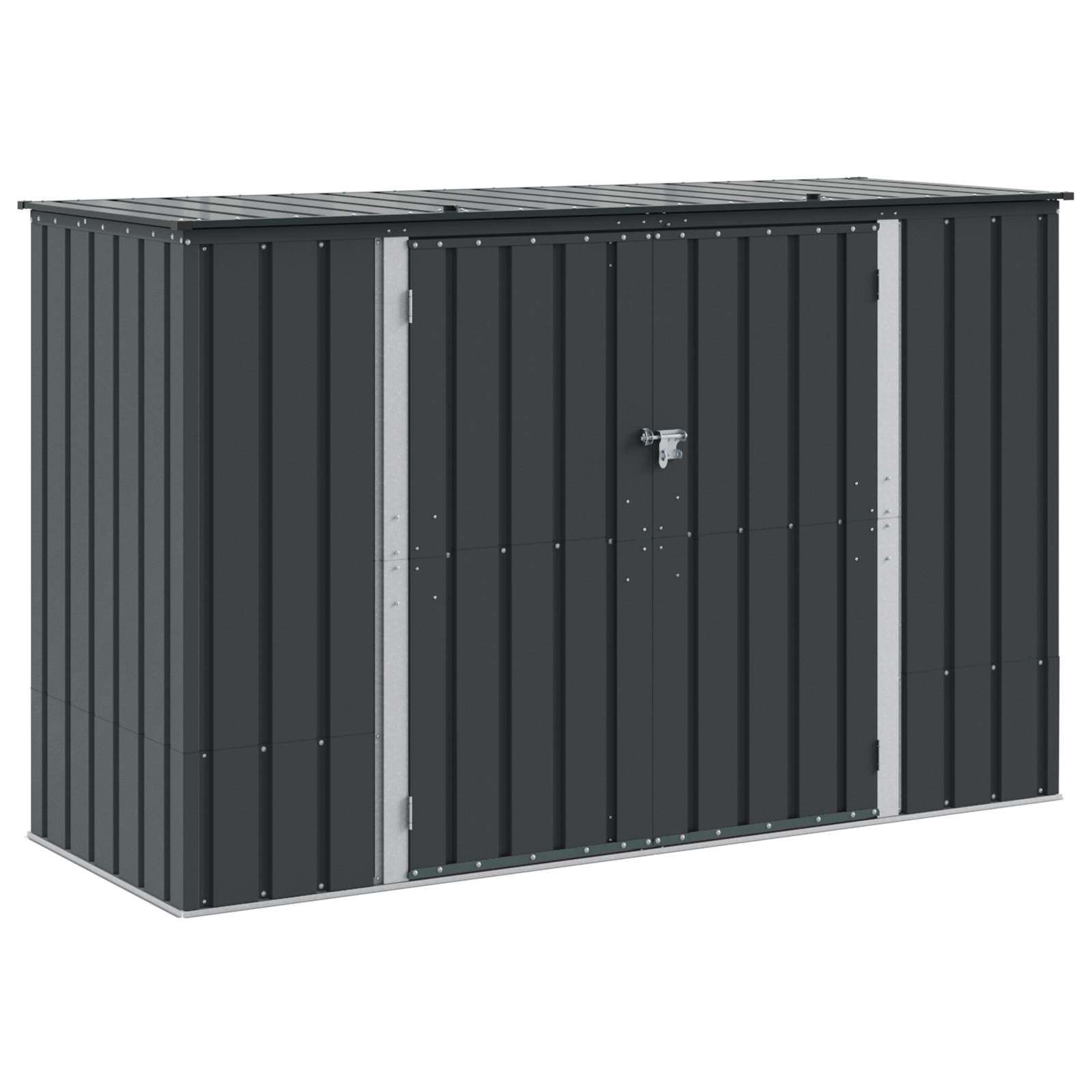 Gartenlagerbox Schwarz 151,5 x 82 x 110,5 cm Stahl