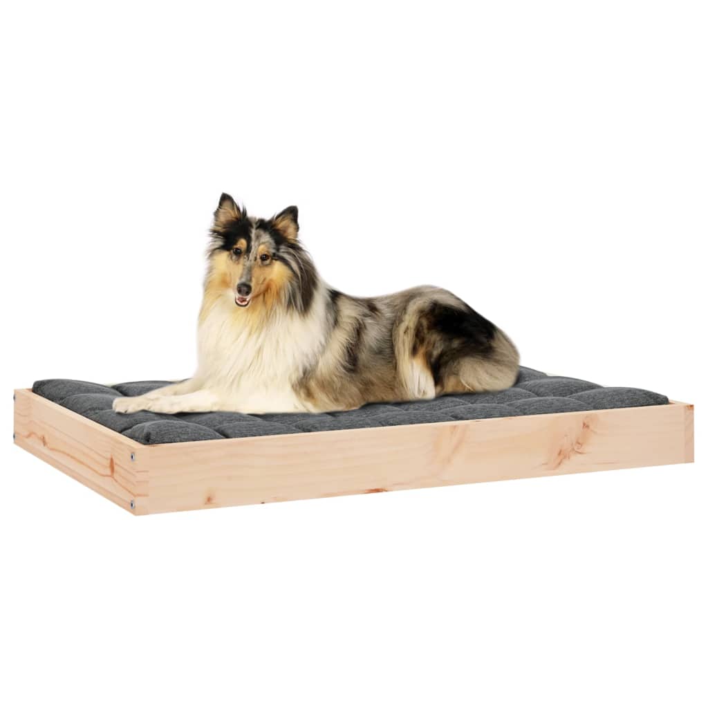 Hundebett 51,5x44x9 cm Massivholz Kiefer