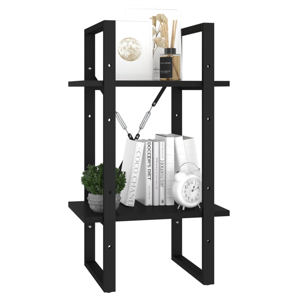 Bücherregal 2 Fächer Weiß 40x30x70 cm Holzwerkstoff