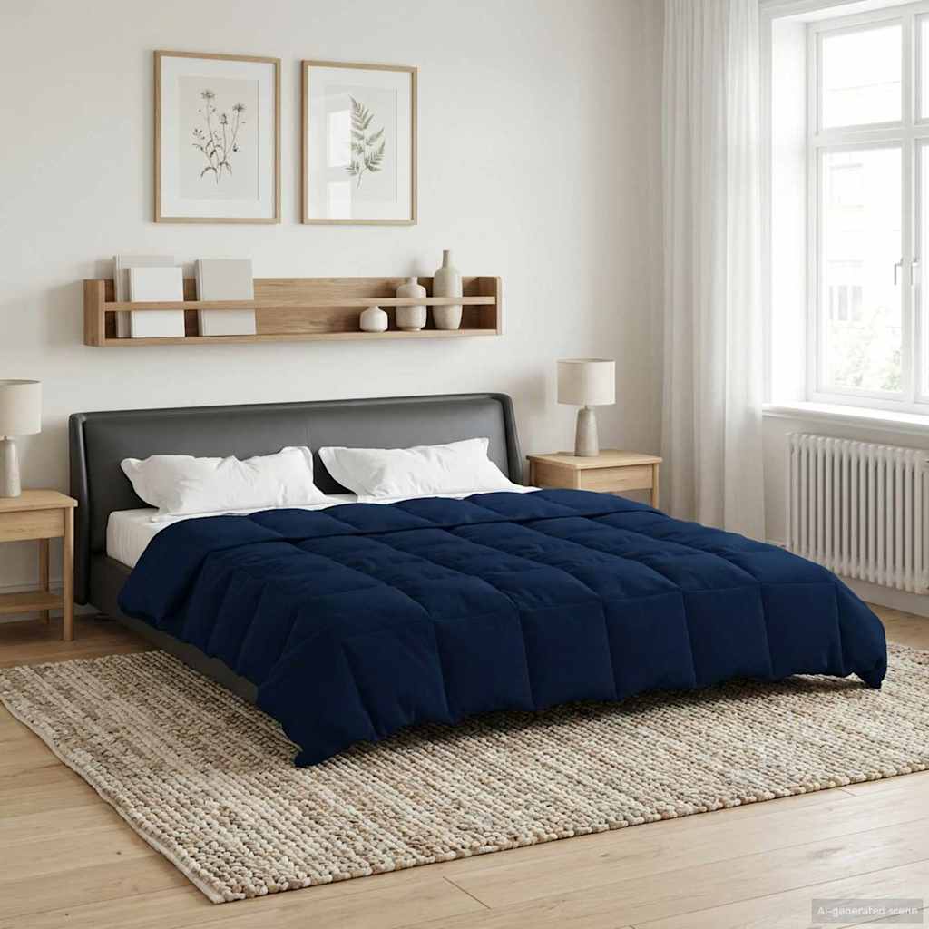 Sommerdecke Gesteppt Anthrazit 135 x 200 cm Mikrofaser