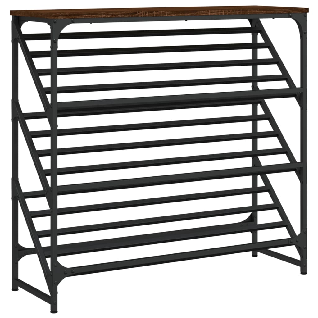 Schuhregal Schwarz 60x30x45 cm Holzwerkstoff