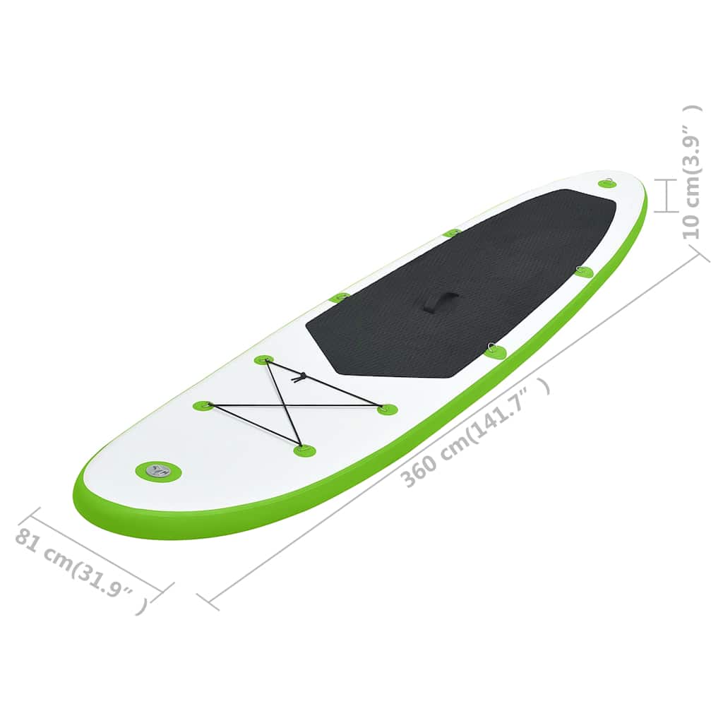 Stand Up Paddle Board SUP Aufblasbar Rot und Weiß