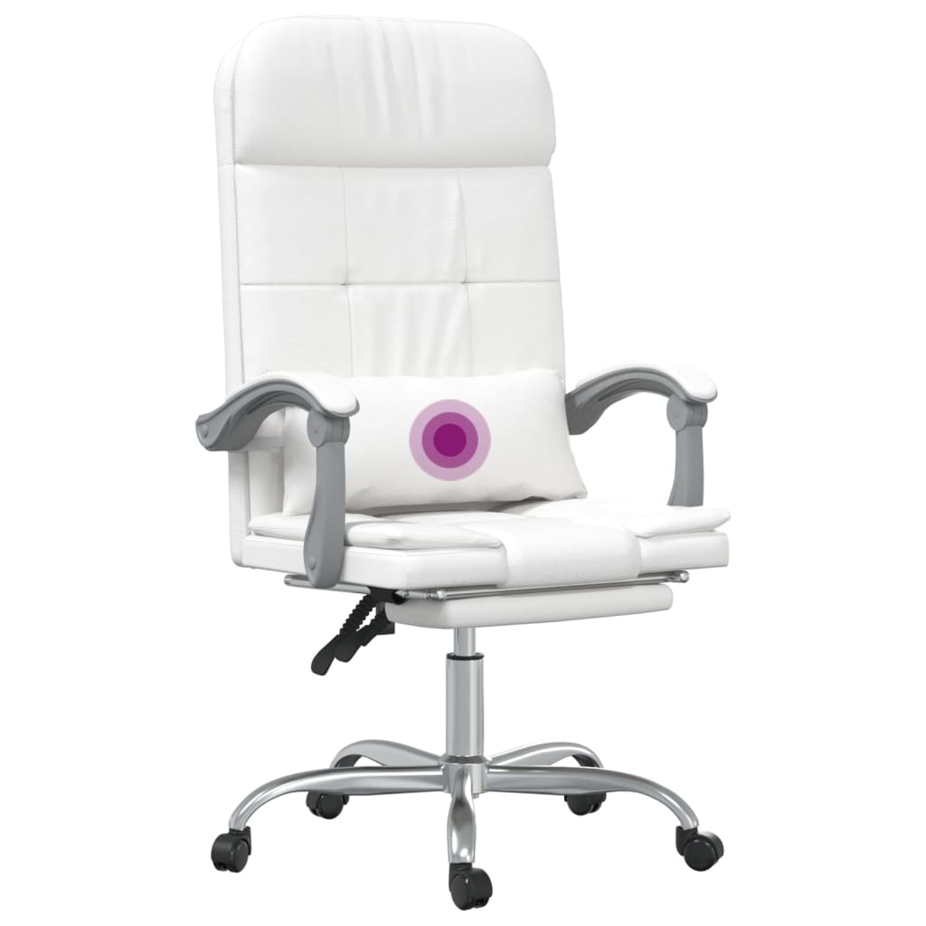 Bürostuhl mit Massagefunktion Schwarz Kunstleder