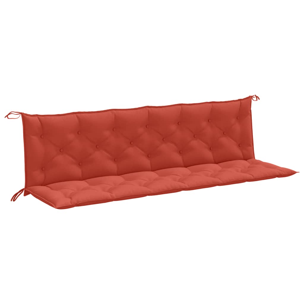 Gartenbank-Auflagen 2 Stk. Melange Anthrazit 100x50x7 cm Stoff