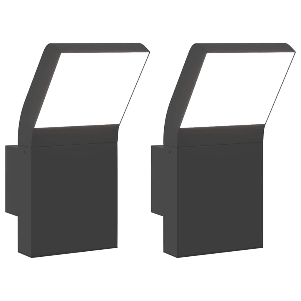 LED-Außenwandleuchte Schwarz Aluminiumdruckguss