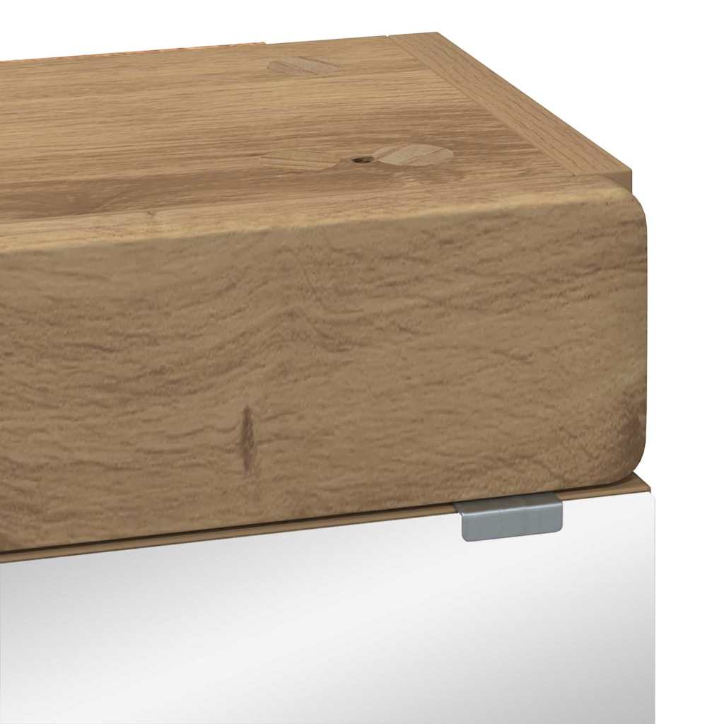 Badezimmermöbel-Set TULUM 2 pcs Weiß 60 x 34 x 63 cm