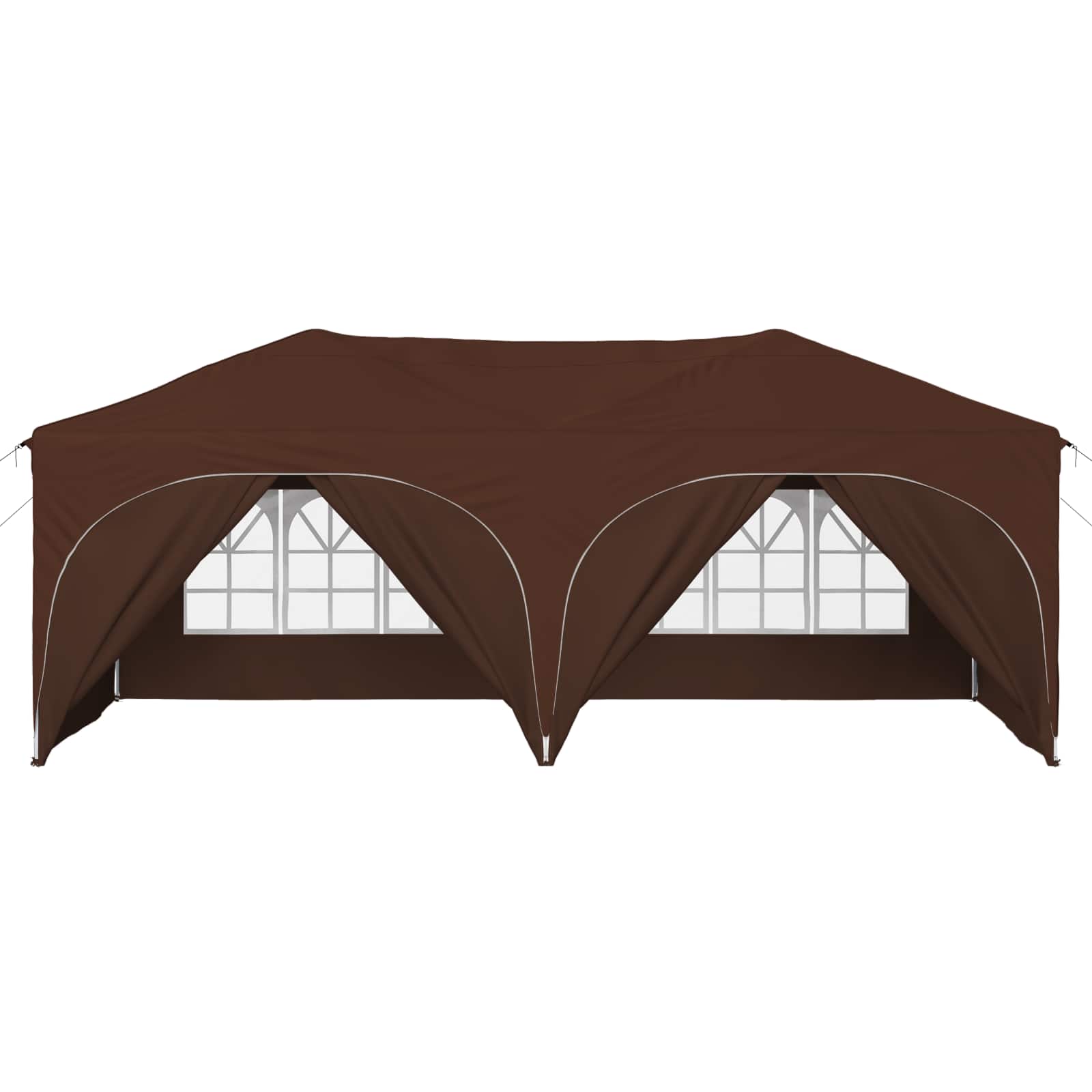 Pop-up Partyzelt 575 x 288 x 245 cm Creme Oxford-Stoff