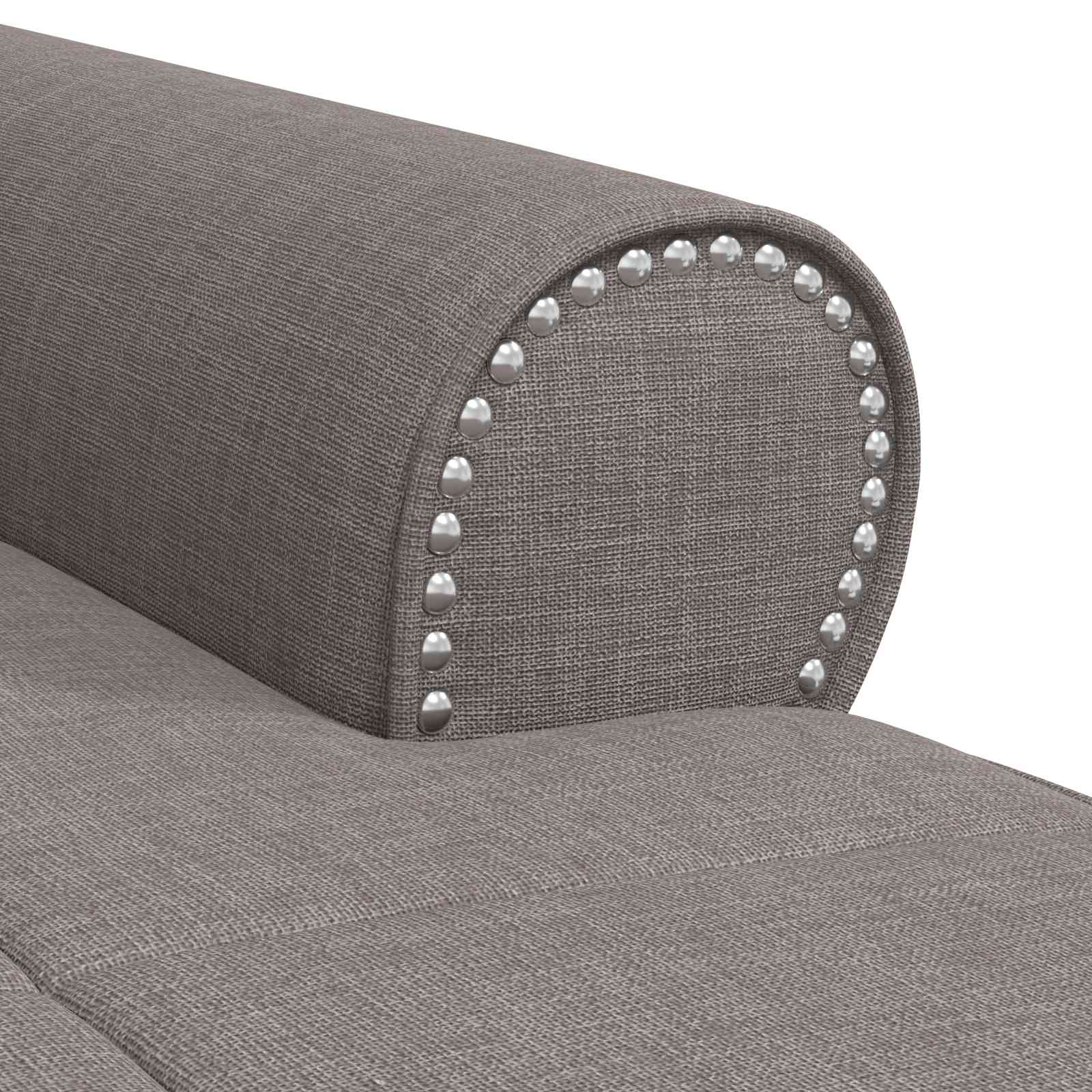 Lounge-Liege mit Kissen Hellgrau 91 x 157 x 91 cm Stoff