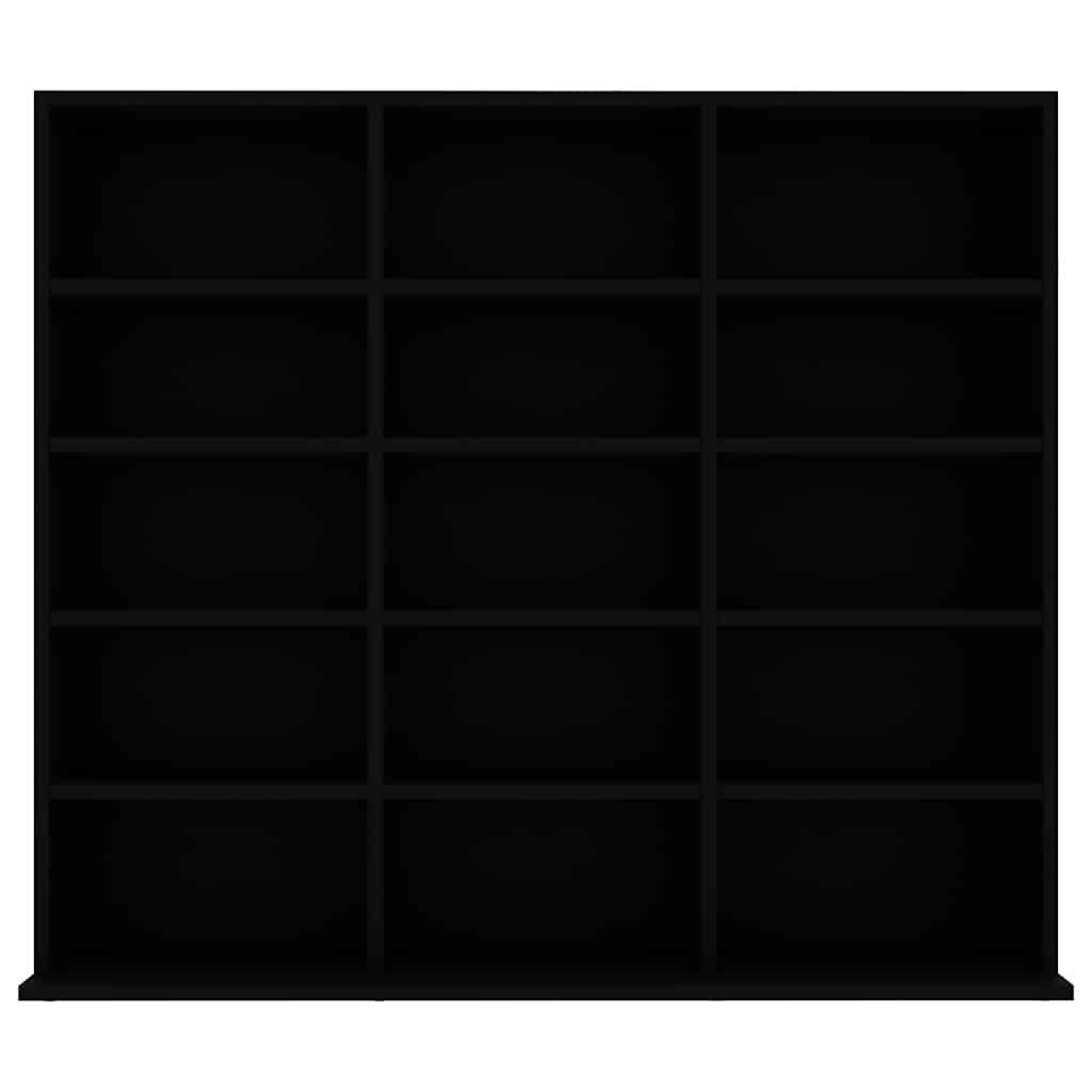 CD Regal Schwarz Eichen-Optik 101 x 23 x 177,5 cm Holzwerkstoff