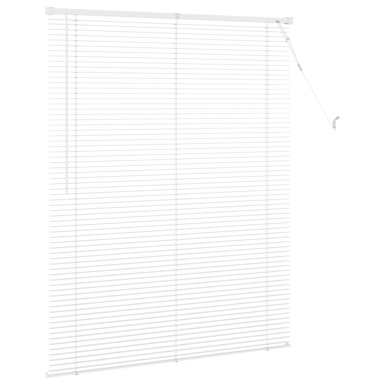 Jalousie Silber Grau 150 x 40 cm 25 mm PVC