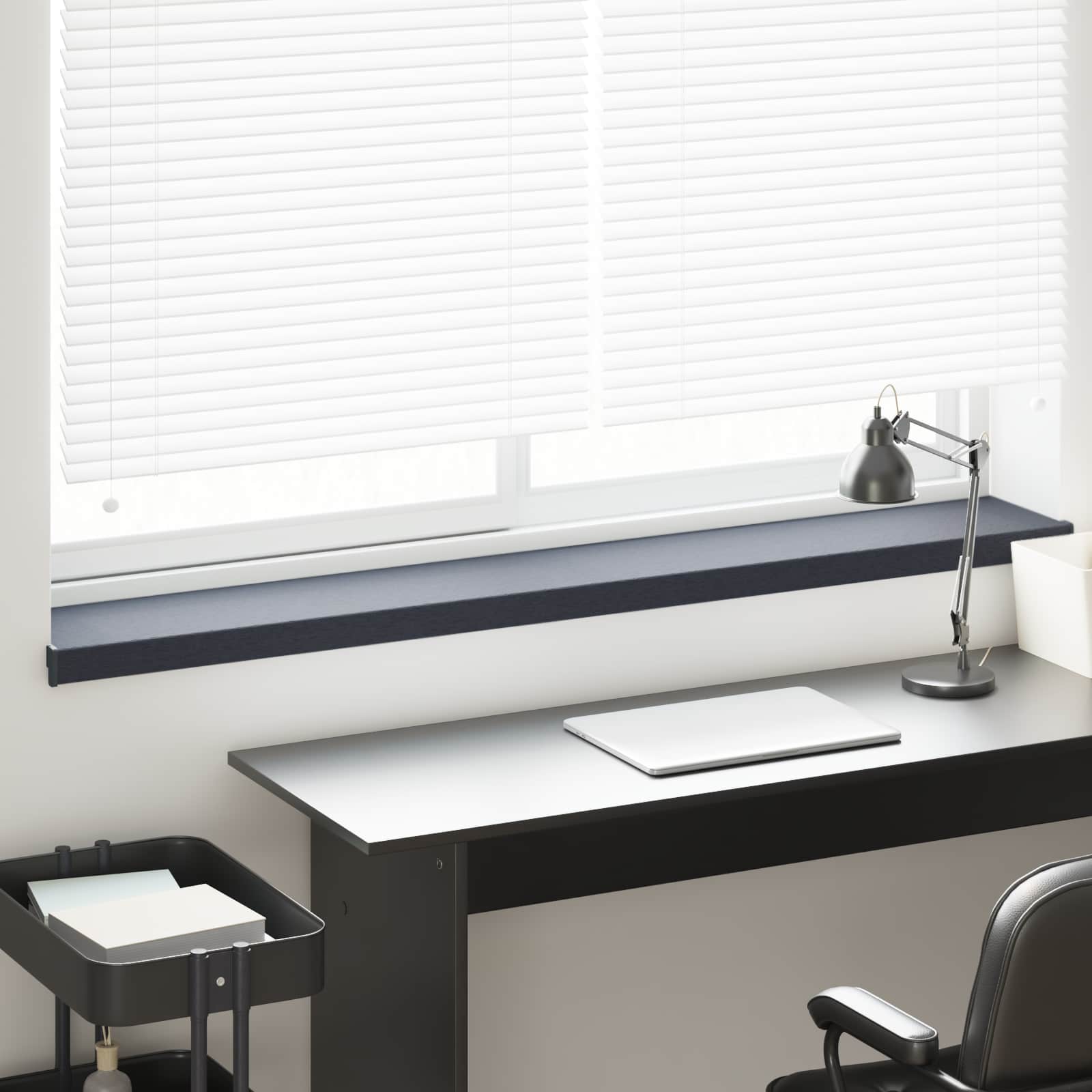 Fensterbank Weiß 60 x 10 x 4,5 cm PVC