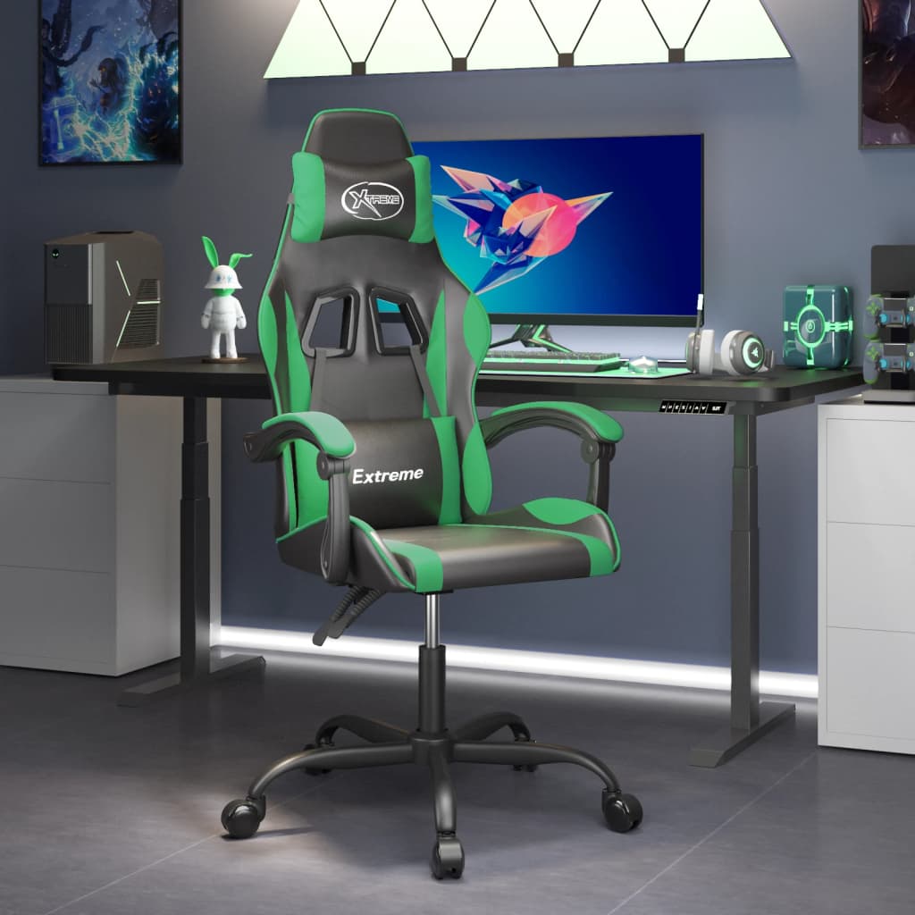 Gaming-Stuhl Schwarz und Golden Kunstleder