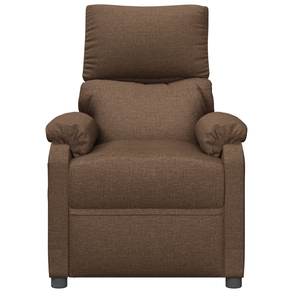 Massagesessel Elektrisch Schwarz Stoff