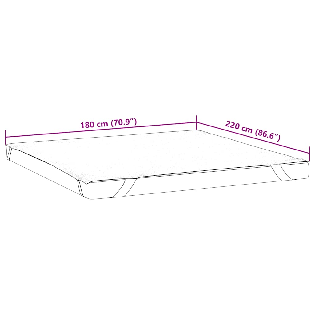 Matratzenschoner Weiß 90x190 cm Wasserdicht