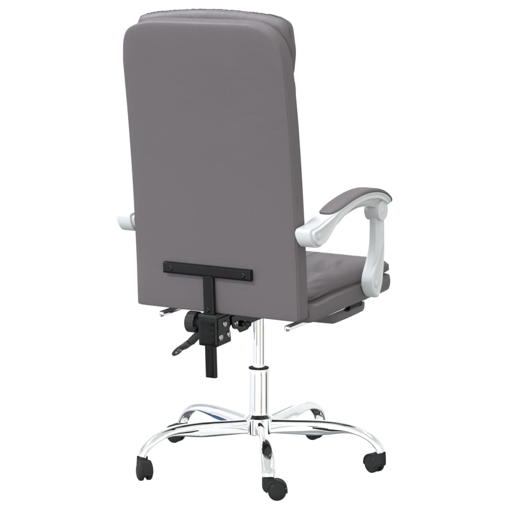 Bürostuhl mit Liegefunktion Schwarz Kunstleder